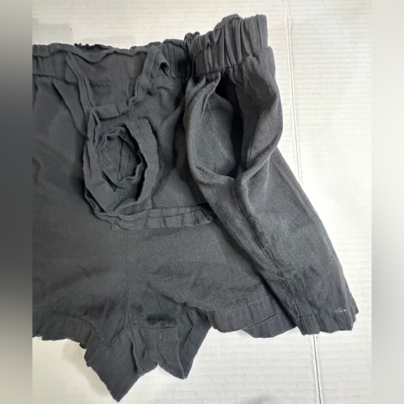 Shein Black Cotton Shorts With Front Tie Size Large Pre-owned - Picture 5 of 8